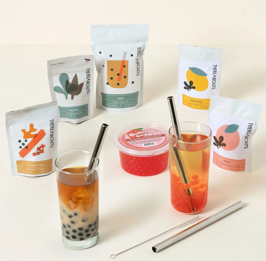 Bubble tea kit as a fun teacher gift